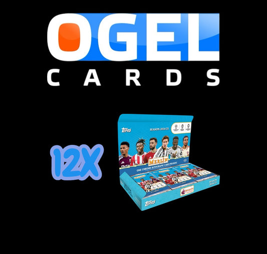 2024-25 TOPPS Merlin UEFA Club Competitions Full Case (12 Hobby Boxen)