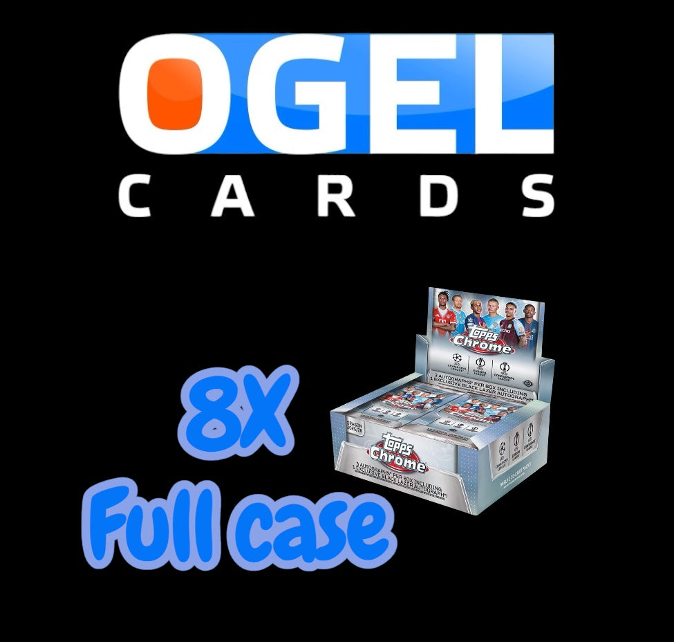 FILLER ! Topps Chrome® UEFA Club Competitions 2025-26 Jumbo 8 Box Case PYT/PYP #1
